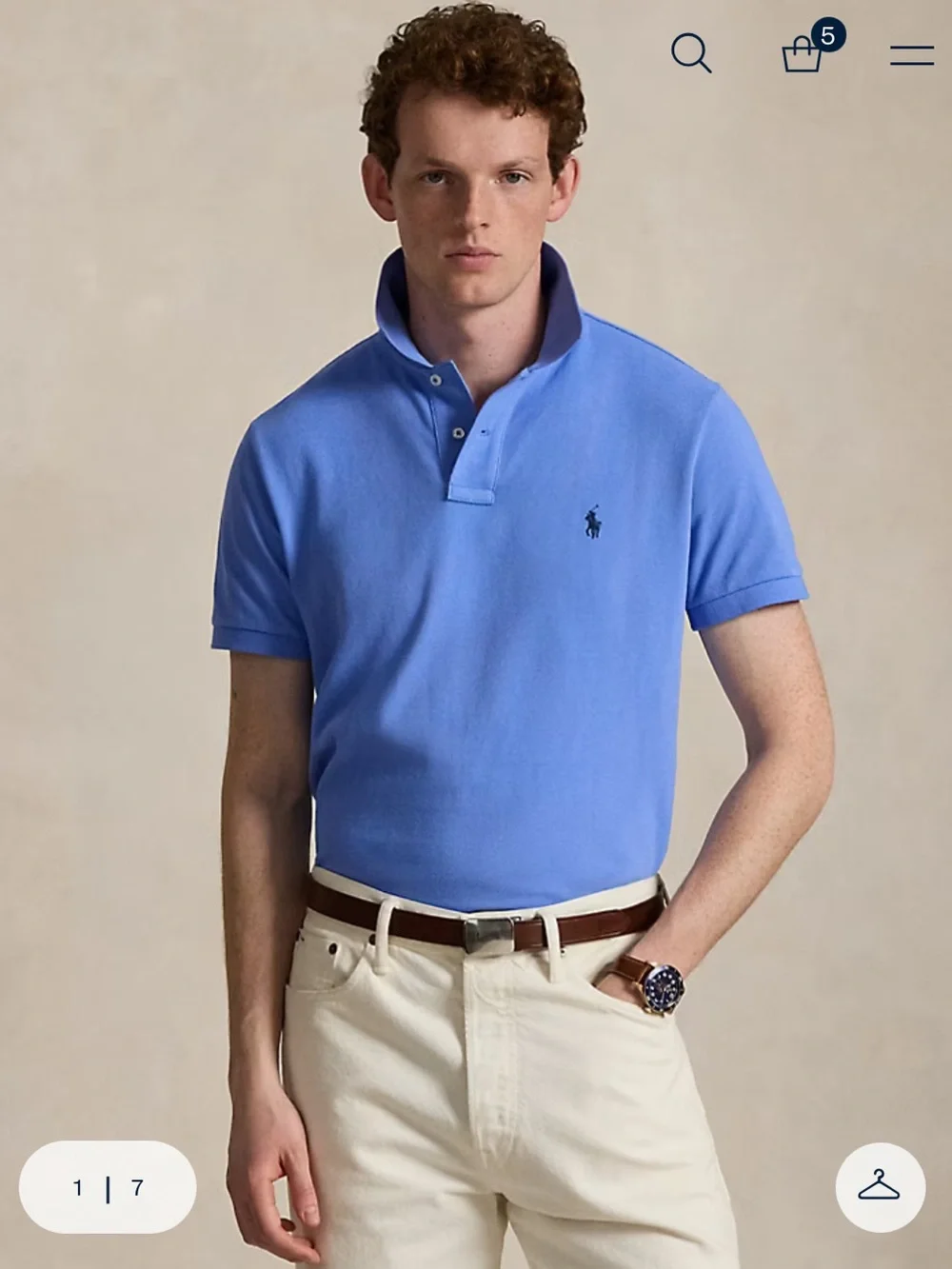 Set of 2 Ralph Lauren Iconic Mesh Blue Polo Shirts M $118